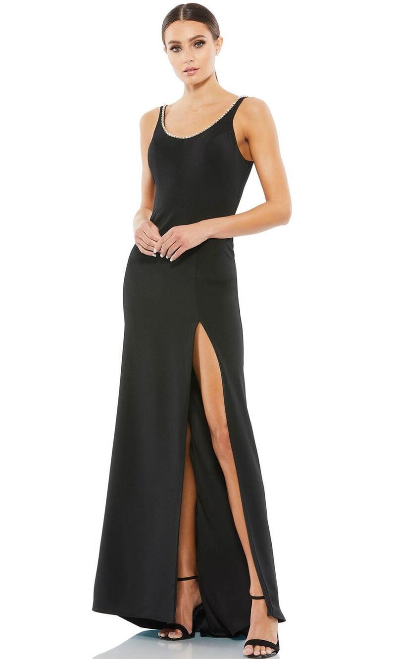 Ieena Mac Duggal 26583 Gown Jeweled Scoop Neck Party Formal Cocktail Gala NYE 14